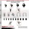 Service Caster 3.5 Inch 316SS Hard Rubber Swivel 1-1/2 Inch Stem Caster Lock Brake SCC, 2PK SCC-SS316TTLEX20S3514-HRS-2-S-2-112 - alternate 3